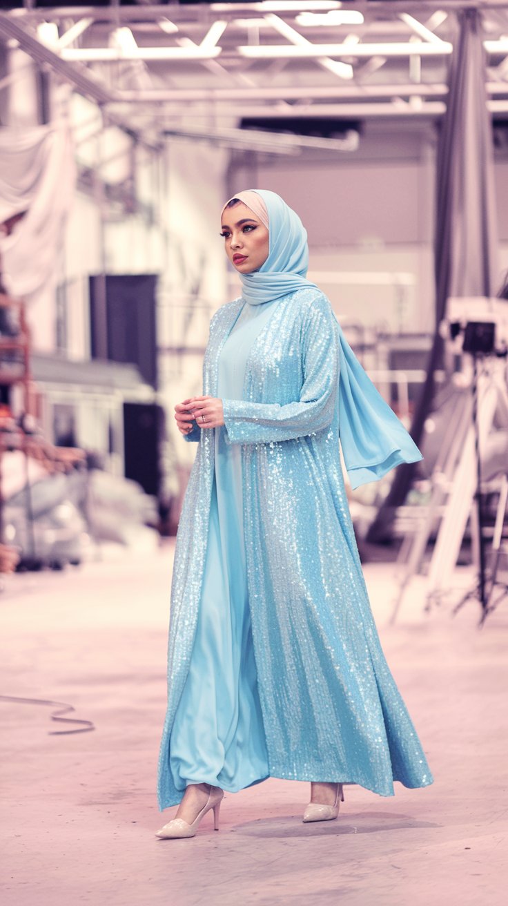 SEQUINS ABAYA