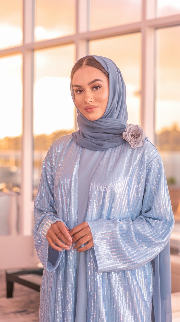 SEQUINS ABAYA